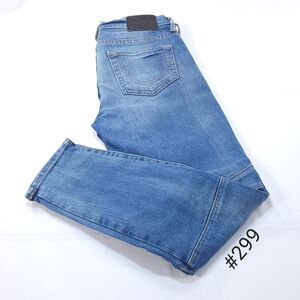 True Religion Halle Mid Rise Super Skinny Casual Denim Jeans Womens Size 26 Blue